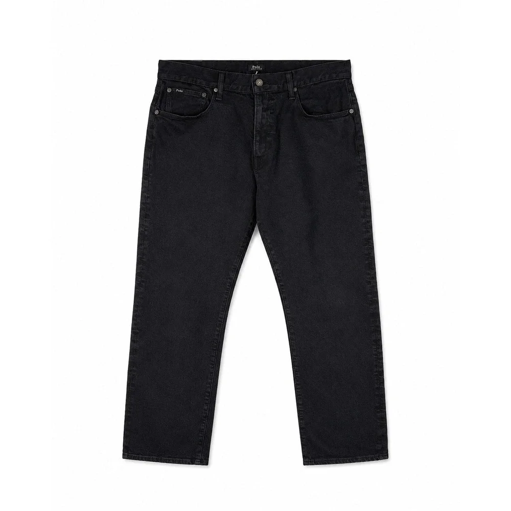 Polo Ralph Lauren Classic Jeans Men 34x32 Black Excellent Straight Leg Stretch